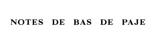 Notes de Bas de Paje logo